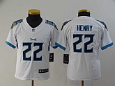 Youth Nike Titans 22 Derrick Henry White New Vapor Untouchable Player Limited Jersey,baseball caps,new era cap wholesale,wholesale hats